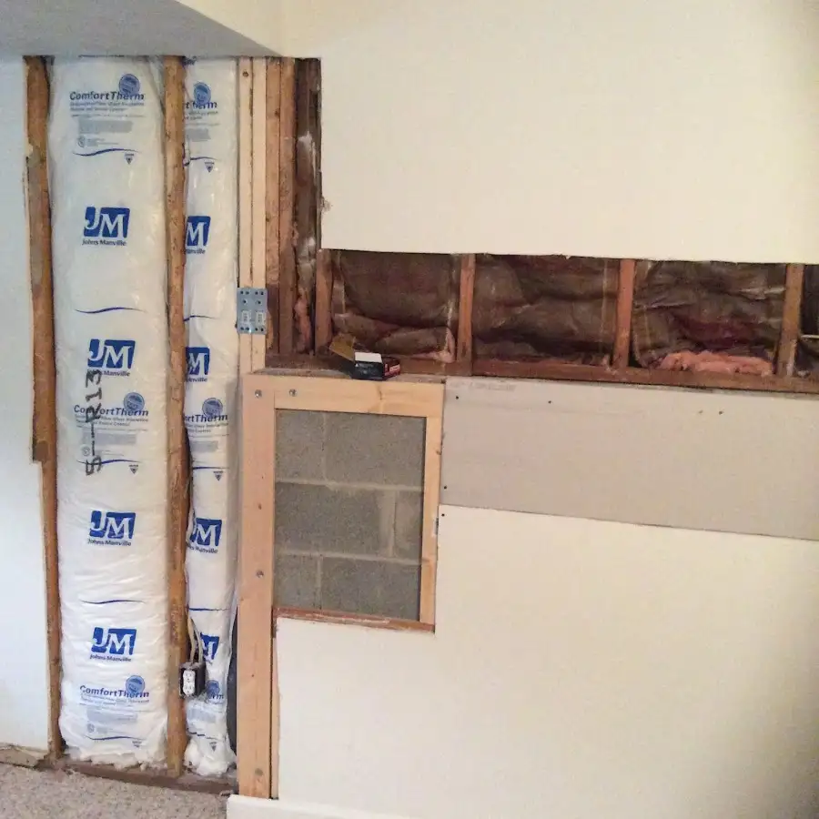 Wall insulation replacement during Structural Drying in Spring Ridge